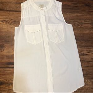 J.Crew Button-up Sleeveless Blouse - Sz 00